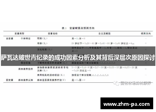 萨瓦达破世青纪录的成功因素分析及其背后深层次原因探讨